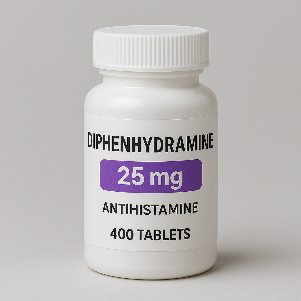 Diphenhydramine 25mg Caplets