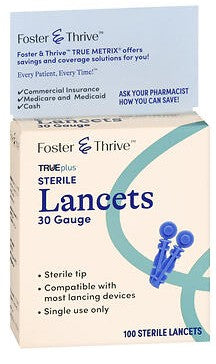 F&T TRUEplus 30G Lancets 100 ct