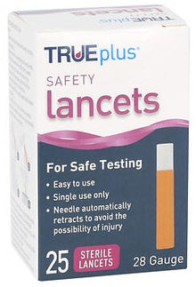 TRUEplus Safety 28G Lancets mini 25 ct